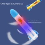 Jucarie pentru Copii, Embo, Lansator de Rachete cu Piciorul, un Singur Lansator, 6 Rachete Fara Lumini, 40.5 cm Inaltime, Multicolor - imagine 6