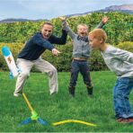 Jucarie pentru Copii, Embo, Lansator de Rachete cu Piciorul, un Singur Lansator, 6 Rachete Fara Lumini, 40.5 cm Inaltime, Multicolor - imagine 7