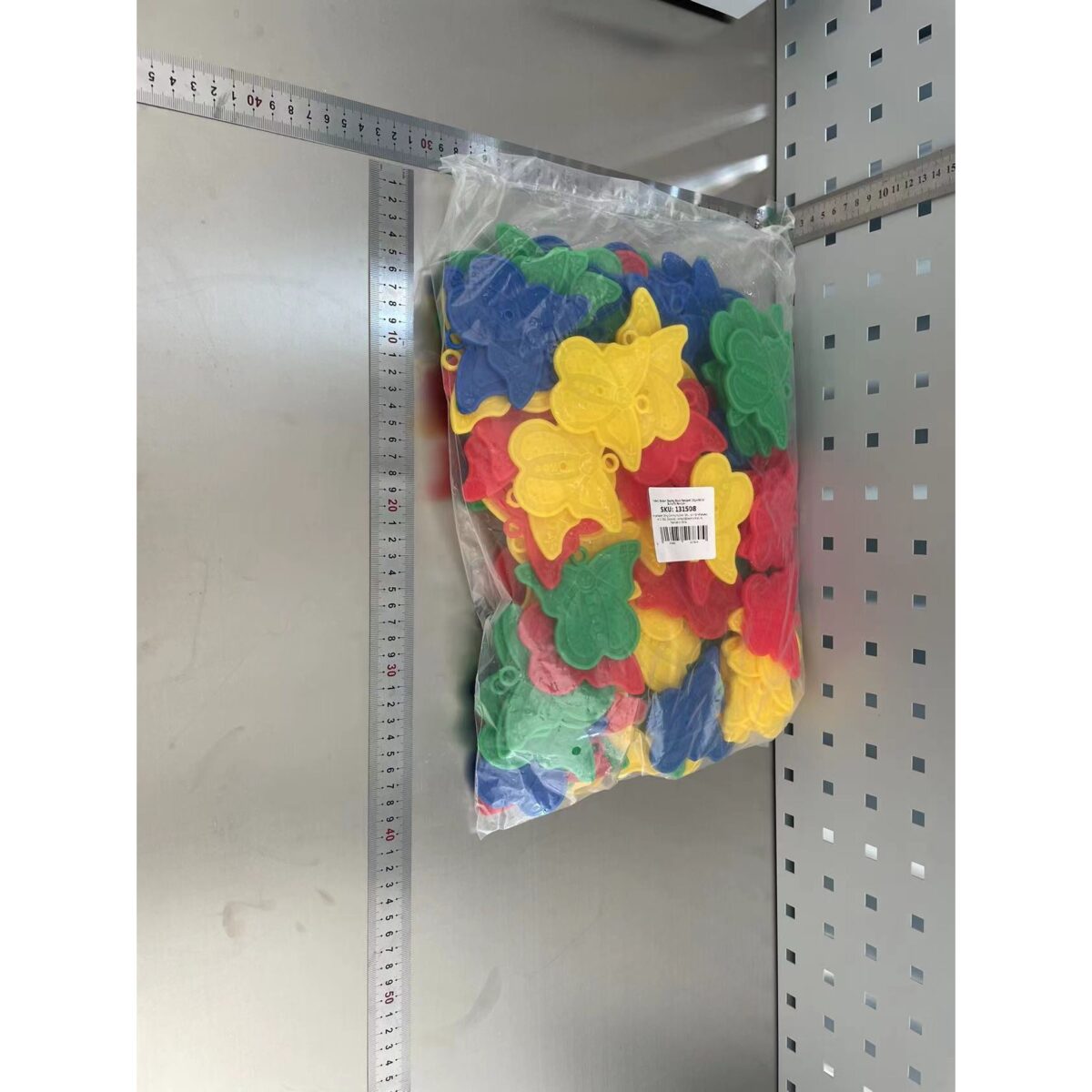 Set 4 Greutati pentru Baloanele cu Heliu, Embo, 30 grame, Plastic, Forma Fluture, Multicolor - imagine 2