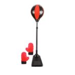 Jucarie Interactiva, Embo, Model Sfera de Box de Picior, Manusi Incluse, Inaltime Reglabila, +3 Ani, 120 x 25 x 52.5 cm, Rosu/ Negru - imagine 4