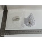 Lampa de Veghe, Embo, Model IceBerg, Lumina Calda, cu Baterii, Transparenta, 6.5x8 cm - imagine 2