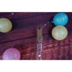 Instalatie de Craciun, Liniara, 2 m, Baterii, 20 LED-uri, Alb Cald, Fir Cupru, Interior/Exterior, Embo - imagine 5