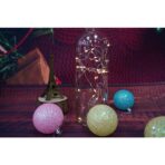 Instalatie de Craciun, Liniara, 2 m, Baterii, 20 LED-uri, Alb Cald, Fir Cupru, Interior/Exterior, Embo - imagine 6