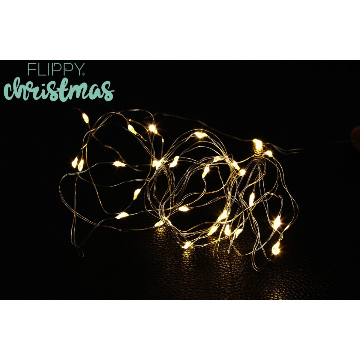 Instalatie de Craciun, Liniara, 2 m, Baterii, 20 LED-uri, Alb Cald, Fir Cupru, Interior/Exterior, Embo - imagine 8