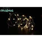 Instalatie de Craciun, Liniara, 2 m, Baterii, 20 LED-uri, Alb Cald, Fir Cupru, Interior/Exterior, Embo - imagine 8