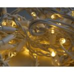 Instalatie Craciun, 25 m, Led-uri ,Franjuri, Alb cald, Flash, Alimentator, Interconectabila, Fir Alb Cauciucat, 220v, Embo - imagine 3