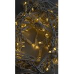 Instalatie Craciun, 25 m, Led-uri ,Franjuri, Alb cald, Flash, Alimentator, Interconectabila, Fir Alb Cauciucat, 220v, Embo - imagine 5