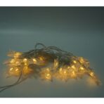 Instalatie Craciun, 3 M,20 de LED-uri, alb-cald, model cu stelute, liniara, cu baterie, interior/exterior, Embo - imagine 5