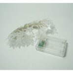 Instalatie Craciun, 3 M,20 de LED-uri, alb-cald, model cu stelute, liniara, cu baterie, interior/exterior, Embo - imagine 6