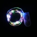 Instalatie Craciun, 3 metri, 30 LED-uri, Multicolor, cu baterii, fir cupru, liniar, interior/exterior, Embo - imagine 4