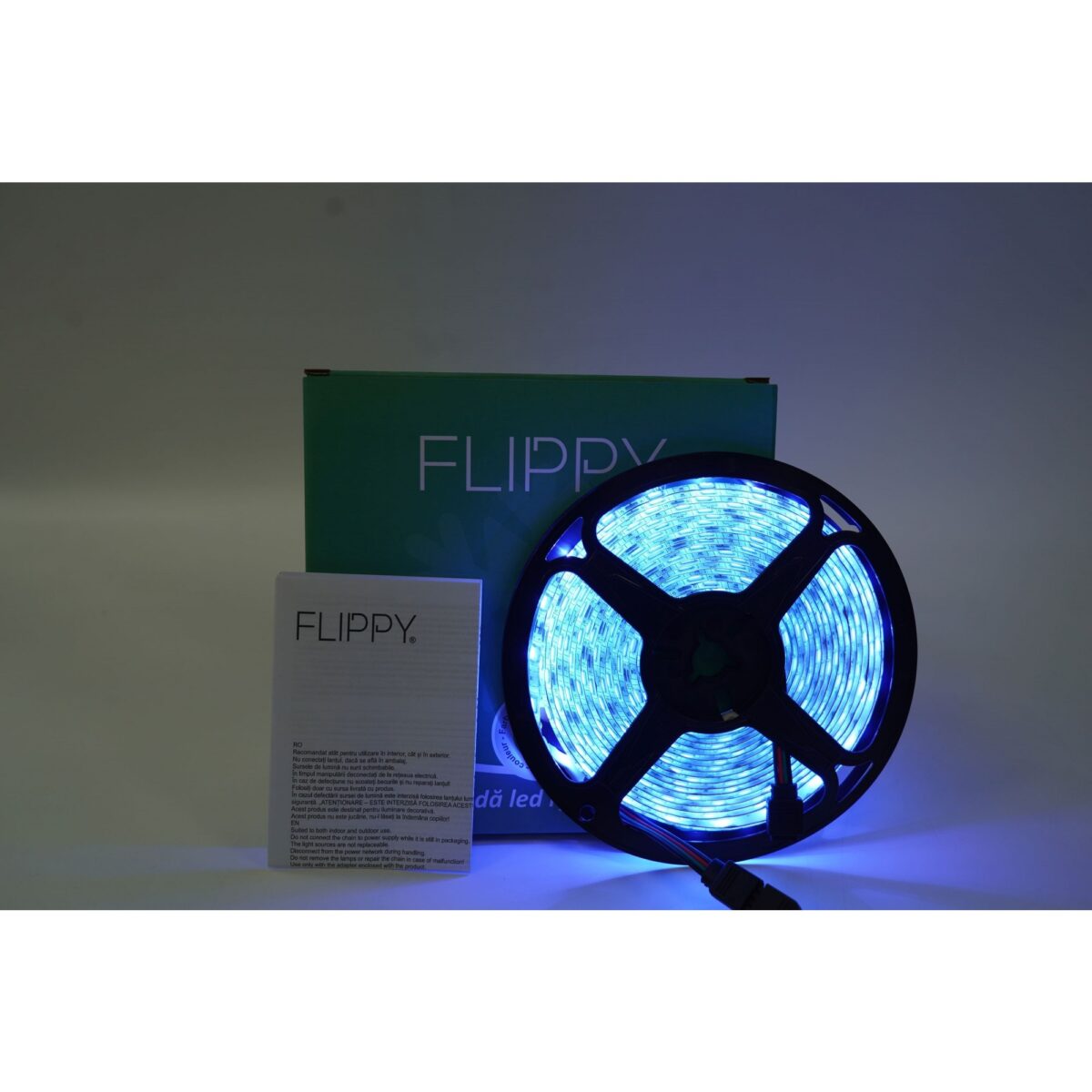 Kit Banda Led RGB SMD 5050 cu Transformator inclus Embo - Lungime 5 M, 270 LED-uri, Telecomanda 44 taste, pentru TV, PC, Auto, IP65, Lumina Ambientala - imagine 4