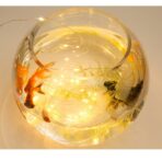 Instalatie de Craciun, Embo, Decoratiune de Craciun, 50 Beculete LED, cu Baterii si Telecomanda, cu 8 Functii, Lungime 5 m, Alb Cald - imagine 6