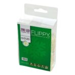 Instalatie de Craciun, Liniara, 20 m, Baterii, 200 LED-uri, Alb Cald, Fir Cupru, 2 Jocuri de Lumini, Interior/Exterior Embo - imagine 6