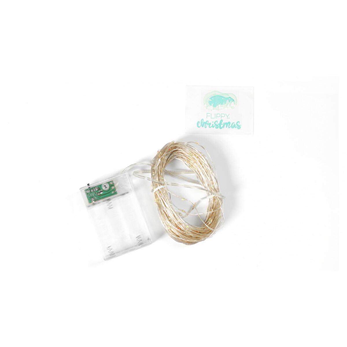 Instalatie de Craciun, Liniara, 20 m, Baterii, 200 LED-uri, Multicolor, 2 Jocuri de Lumini, Fir Cupru, Interior/Exterior, Embo - imagine 8