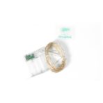 Instalatie de Craciun, Liniara, 20 m, Baterii, 200 LED-uri, Multicolor, 2 Jocuri de Lumini, Fir Cupru, Interior/Exterior, Embo - imagine 8