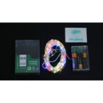 Instalatie de Craciun, Liniara, 20 m, Baterii, 200 LED-uri, Multicolor, 2 Jocuri de Lumini, Fir Cupru, Interior/Exterior, Embo - imagine 9