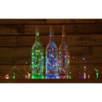 Instalatie de Craciun, Liniara, 3 m, Baterii, 30 LED-uri, 2 Jocuri de Lumini, Fir Cupru, Multicolor - imagine 6