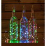 Instalatie de Craciun, Liniara, 3 m, Baterii, 30 LED-uri, 2 Jocuri de Lumini, Fir Cupru, Multicolor - imagine 7