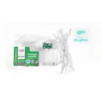 Instalatie de Craciun cu Baterii Tip Liniar, 2 jocuri de lumini, Fir transparent 1 m 10 LED -uri, Albastru - imagine 2