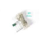 Instalatie de Craciun cu Baterii Tip Liniar, 2 jocuri de lumini, Fir Transparent 10 m 100 LED -uri, Multicolor - imagine 5