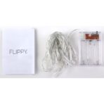 Instalatie de Craciun cu Baterii Tip Liniar, 2 jocuri de lumini, Fir Transparent 2 m 20 LED -uri, Alb Cald - imagine 5