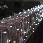 Instalatie de Craciun cu Baterii Tip Liniar, 2 jocuri de lumini, Fir Transparent 3 m 30 LED -uri, Alb Rece - imagine 8