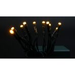 Instalatie de Craciun cu Baterii Tip Liniar, 2 jocuri de lumini, Fir Verde 1 m 10 LED -uri, Alb Cald - imagine 8