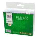 Instalatie de Craciun cu Baterii Tip Liniar, 2 jocuri de lumini, Fir Verde 1 m 10 LED -uri, Multicolor - imagine 3