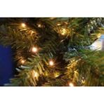 Instalatie de Craciun cu Baterii Tip Liniar, 2 jocuri de lumini, Fir Verde 3 m 30 LED -uri, Alb Cald - imagine 3