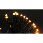 Instalatie de Craciun cu Baterii Tip Liniar, 2 jocuri de lumini, Fir Verde 3 m 30 LED -uri, Alb Cald - imagine 7