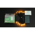 Instalatie de Craciun cu Baterii Tip Liniar, 2 jocuri de lumini, Fir Verde 3 m 30 LED -uri, Alb Cald - imagine 8