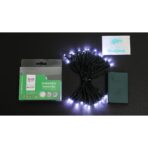 Instalatie de Craciun cu Baterii Tip Liniar, 2 jocuri de lumini, Fir Verde 3 m 30 LED -uri, Alb Rece - imagine 7