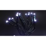 Instalatie de Craciun cu Baterii Tip Liniar, 2 jocuri de lumini, Fir Verde 3 m 30 LED -uri, Alb Rece - imagine 8