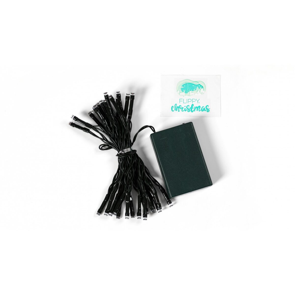 Instalatie de Craciun cu Baterii Tip Liniar, 2 jocuri de lumini, Fir Verde 3 m 30 LED -uri, Multicolor - imagine 5