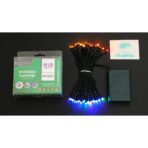 Instalatie de Craciun cu Baterii Tip Liniar, 2 jocuri de lumini, Fir Verde 5 m 50 LED -uri, Multicolor - imagine 7