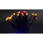 Instalatie de Craciun cu Baterii Tip Liniar, 2 jocuri de lumini, Fir Verde 5 m 50 LED -uri, Multicolor - imagine 8