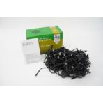 Sectiune Instalatie de Craciun, Embo®, Tip Turturi, 5 m, 143 LED-uri, cu Flash, Fir Negru, Lumina Alb Rece, IP44, Interconectabila - imagine 4