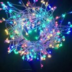 Instalatie de Craciun Liniara, Embo®, Tip Cluster, 8 Jocuri de Lumini, cu Telecomanda, 12,5 m, 500 LED-uri, Alimentare USB, 24V, Ambalaj pe Rola, Multicolor - imagine 4