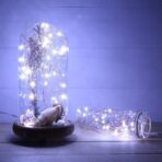 Instalatie Liniara de Craciun, 15 m, 150 Led-uri, Alb Rece, 8 jocuri de lumini, Transformator, Interconectabila, Prelungitor 5 m inclus, Fir Cupru, Embo - imagine 6