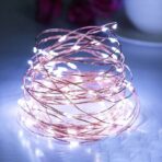 Instalatie Liniara de Craciun, 25 m, 250 Led-uri, Alb Rece, 8 jocuri de lumini, Transformator, Interconectabila, Prelungitor 5 m inclus, Fir Cupru, Embo - imagine 9