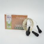 Instalatie Liniara de Craciun, 25 m, 250 Led-uri, Alb Rece, 8 jocuri de lumini, Transformator, Interconectabila, Prelungitor 5 m inclus, Fir Cupru, Embo - imagine 11