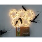 Instalatie Liniara de Craciun, 40 m, 400 LED-uri, Alb Cald, 8 jocuri de lumini, Transformator, Interconectabila, Prelungitor 3 m inclus, Fir Cupru, Embo - imagine 3