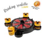Joc de Baut Ruleta cu Pahare de Shot Embo, 15 x 16.5 cm, Rosu/Negru - imagine 3