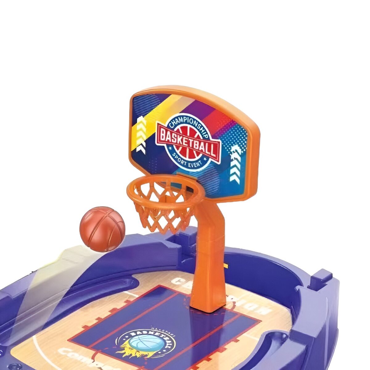 Joc de Masa Mini Baschet Interactiv pentru Copii, Embo, Mingi Incluse, 25.5x19.5x13.5 cm, Mov - imagine 5
