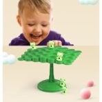 Joc Interactiv, Embo, Broaste in Echilibru, +3 Ani, din Plastic, 50 de Pioni, Placa de Echilibru, Roata cu Pedepse, Zar, 14 x 7 x 14 cm, Verde - imagine 3