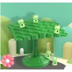 Joc Interactiv, Embo, Broaste in Echilibru, +3 Ani, din Plastic, 50 de Pioni, Placa de Echilibru, Roata cu Pedepse, Zar, 14 x 7 x 14 cm, Verde - imagine 4