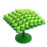 Joc Interactiv, Embo, Broaste in Echilibru, +3 Ani, din Plastic, 50 de Pioni, Placa de Echilibru, Roata cu Pedepse, Zar, 14 x 7 x 14 cm, Verde
