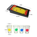Joc de societate Pinball cu pahare pentru shoturi Embo, 40 x 17,7 cm, galben - imagine 2