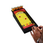Joc de societate Pinball cu pahare pentru shoturi Embo, 40 x 17,7 cm, galben - imagine 7