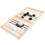 Joc Fooseball Interactiv, Embo, Tip Hockey pe Gheata, din Lemn, 10 Piese de Joc, +4 Ani, 35 x 22 cm, Multicolor - imagine 4